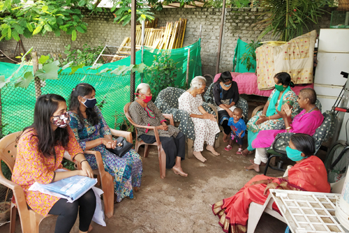Grocery Kit Distribution at Nirmal Seva Mahila Vrudhashram and SOFOSH Childcare